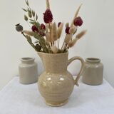 Set of 2 old stoneware mustard pots