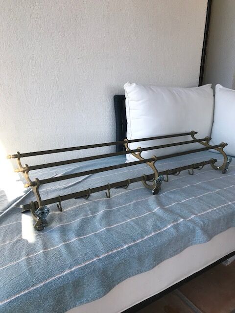 Porte manteaux chapeaux laiton