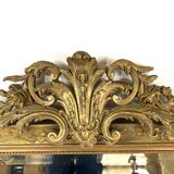 Grand miroir ancien doré – Style baroque, fin XIXe siècle