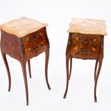Unique bedside tables, France, circa 1920.