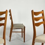 4-piece set Danish teak chair Arne Wahl Iversen vintage chairs