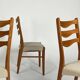 4-piece set Danish teak chair Arne Wahl Iversen vintage chairs
