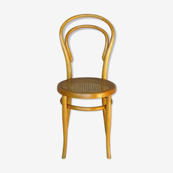 Chair bistrot n°14 1/2 canned , kohn 1890, honey color