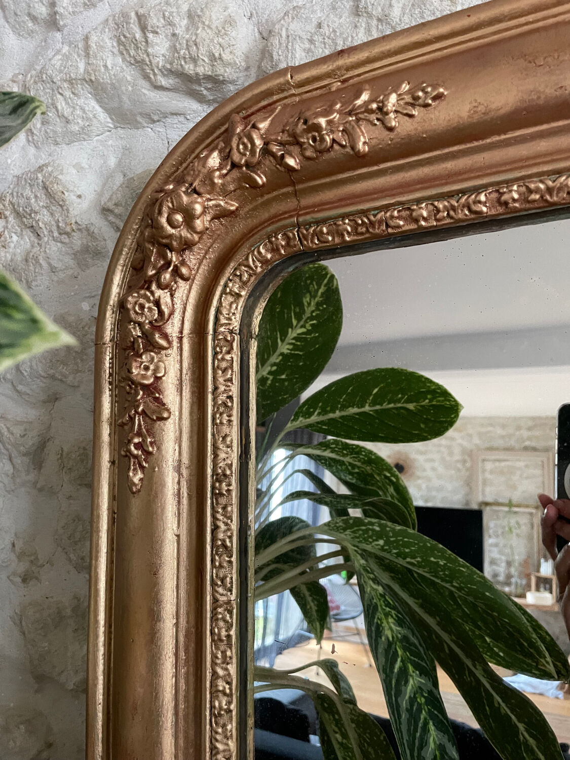 Antique Louis Philippe mercury mirror
