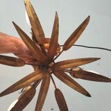 Golden leaf chandelier