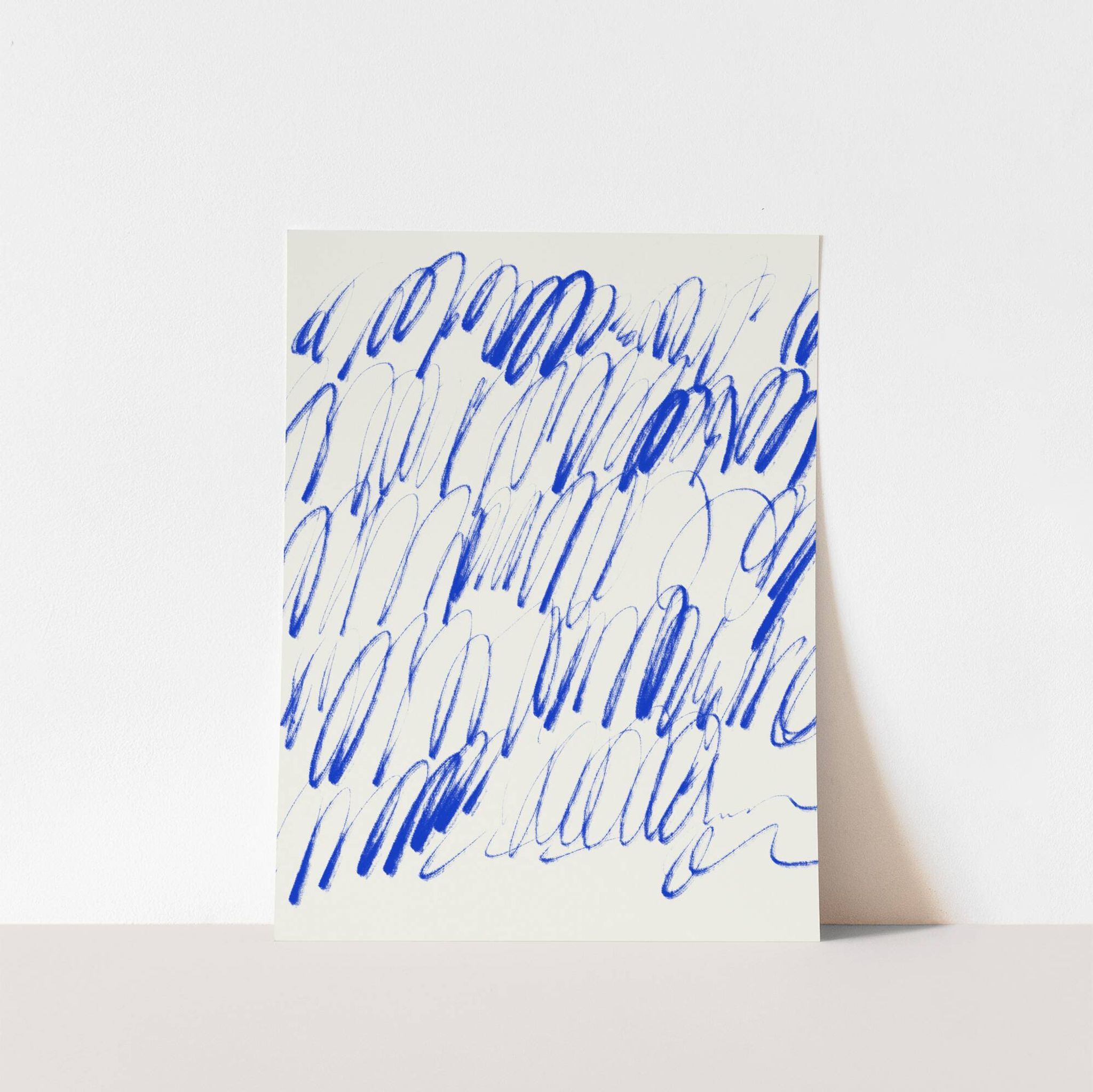 Impression giclée d'une peinture abstraite bleue