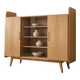 Vintage wooden wardrobe/display cabinet/wall unit