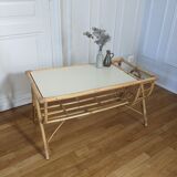 Rattan coffee table