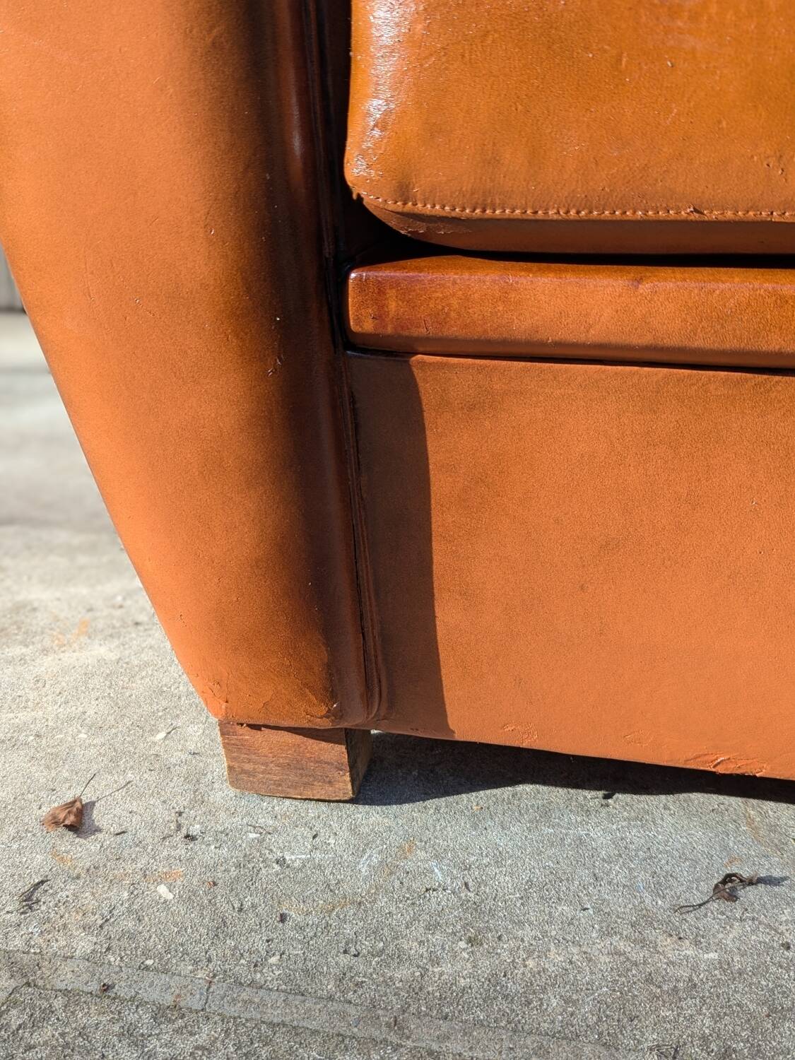 Fauteuil club en cuir