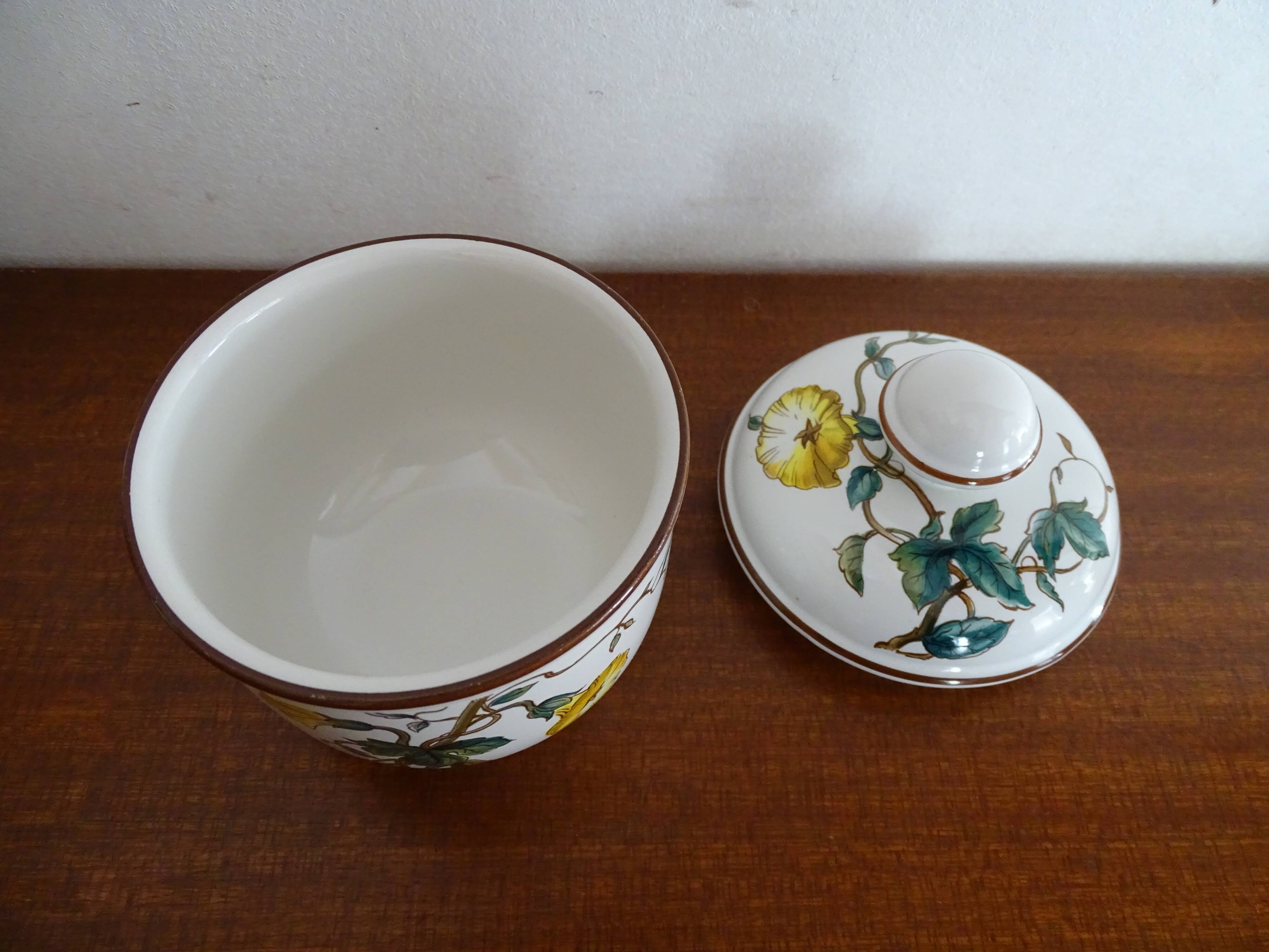 Villeroy & Boch set Huilier - vinaigrier - mustard maker signed Botanica