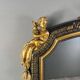 Grand Miroir à Fronton En Bois Sculpté Et Doré, Style Napoléon III