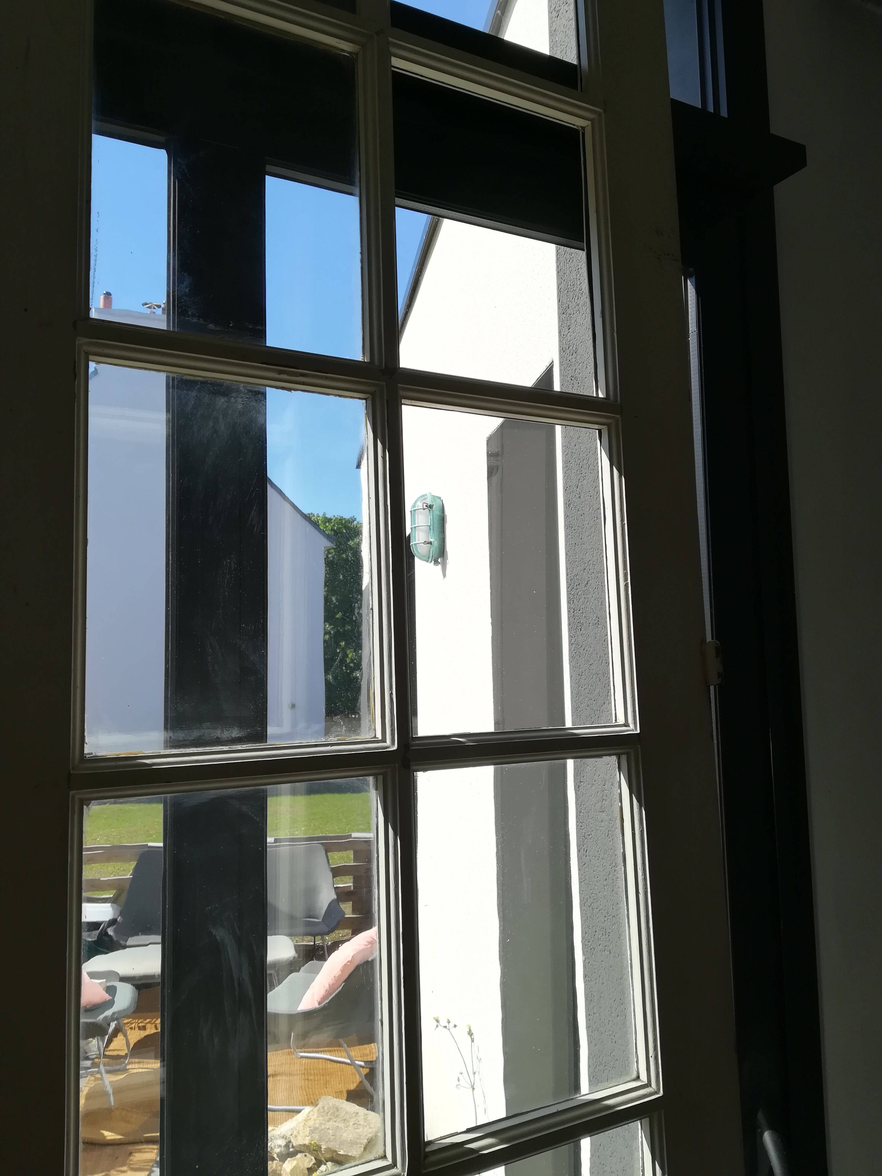 Pair of old glazed doors