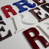 Set of 10 vintage sign letters, 11.5 cm