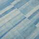 5x10 Kilim Ice Blue Handwoven Kilim Rug, 147x288 Cm
