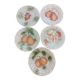 Set of 5 slip dessert plates - Salins les Bains