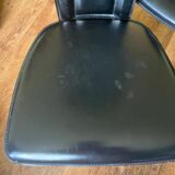 Black leather chairs
