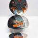 Rare set of three Elchinger Atelier ceramic bowls. France, 1950.