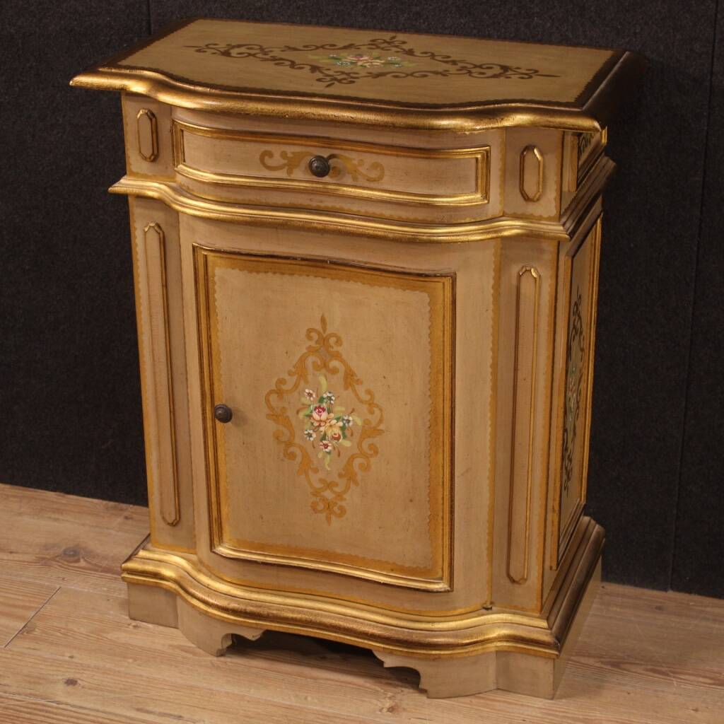 Tuscan lacquered and painted sideboard