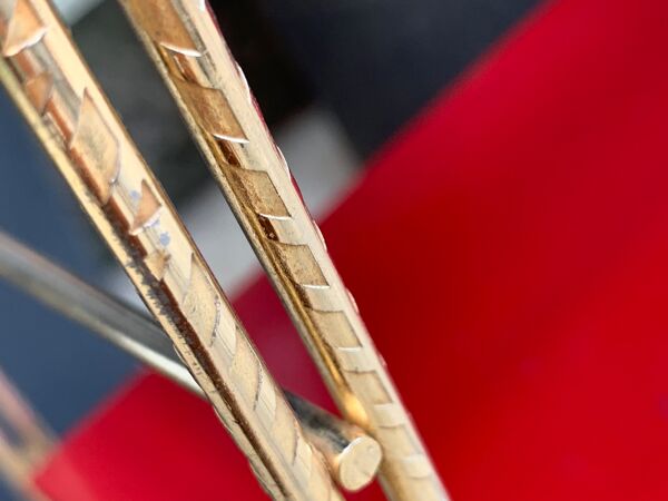 Étagère string noir et rouge, 1960