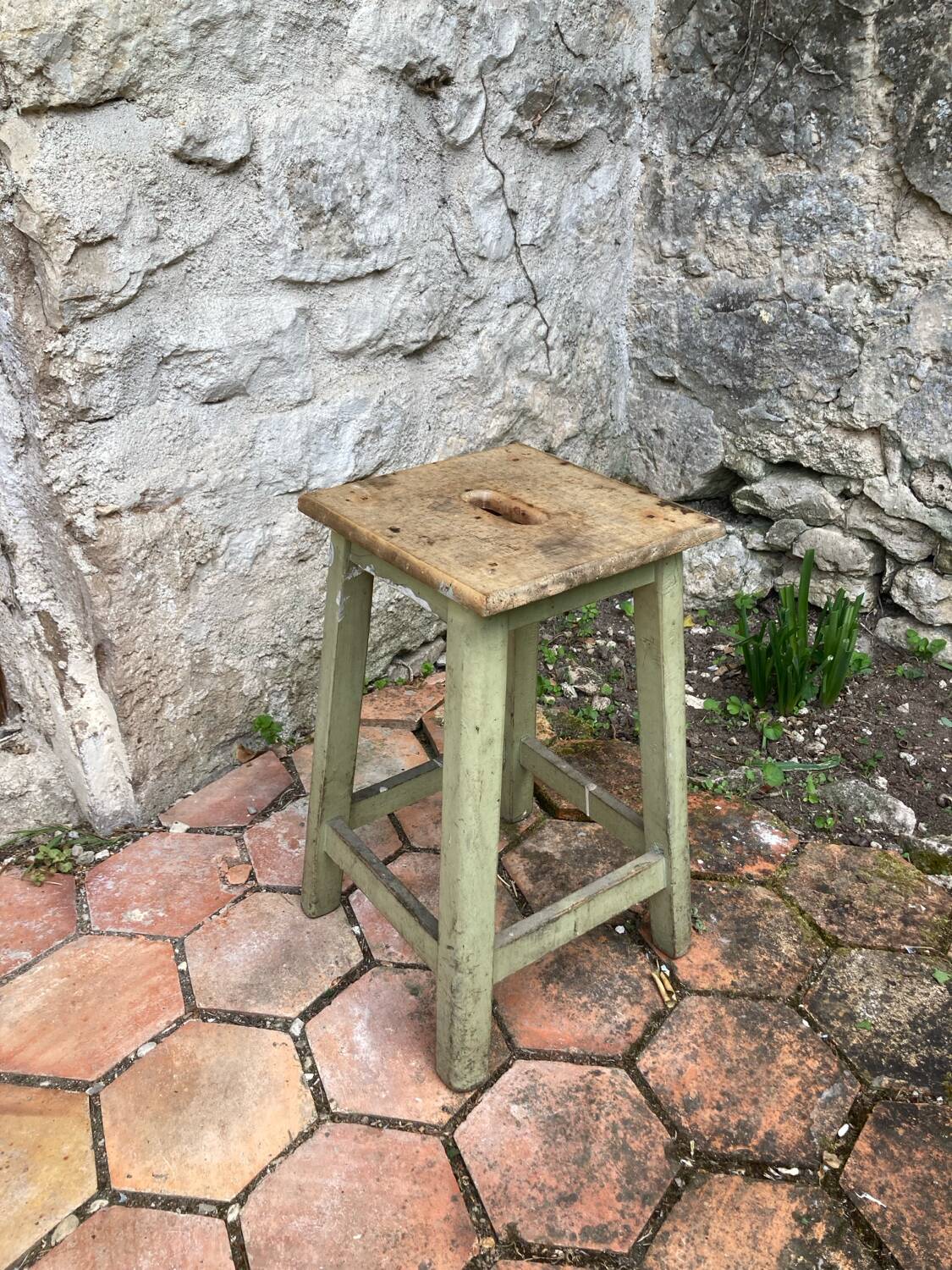 Vintage workshop stool