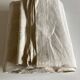 19th-century campaign sheet in fine unbleached linen, reserve linen.