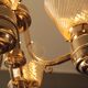 Lampadario italiano in vetro di Murano 1940s In ottime Condizioni