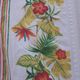 Vintage tablecloth printed with tropical and exotic flowers 235 x 142 cm – Years