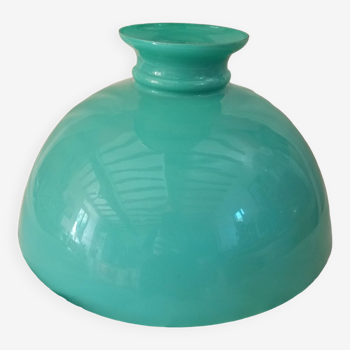 Large green opaline lampshade