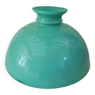 Large green opaline lampshade
