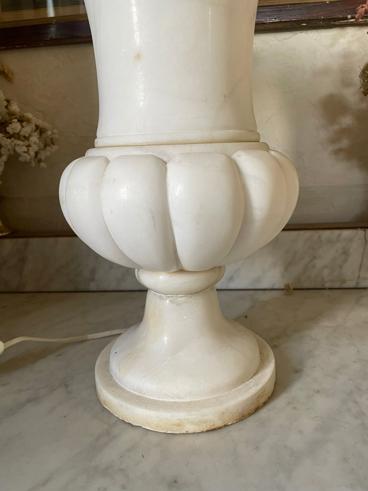 marble lamp Médicis vase Art Deco