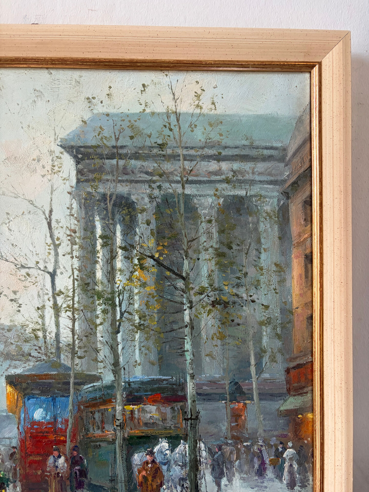 Place de la Madeleine, Paris, oil on canvas signed A Richmond