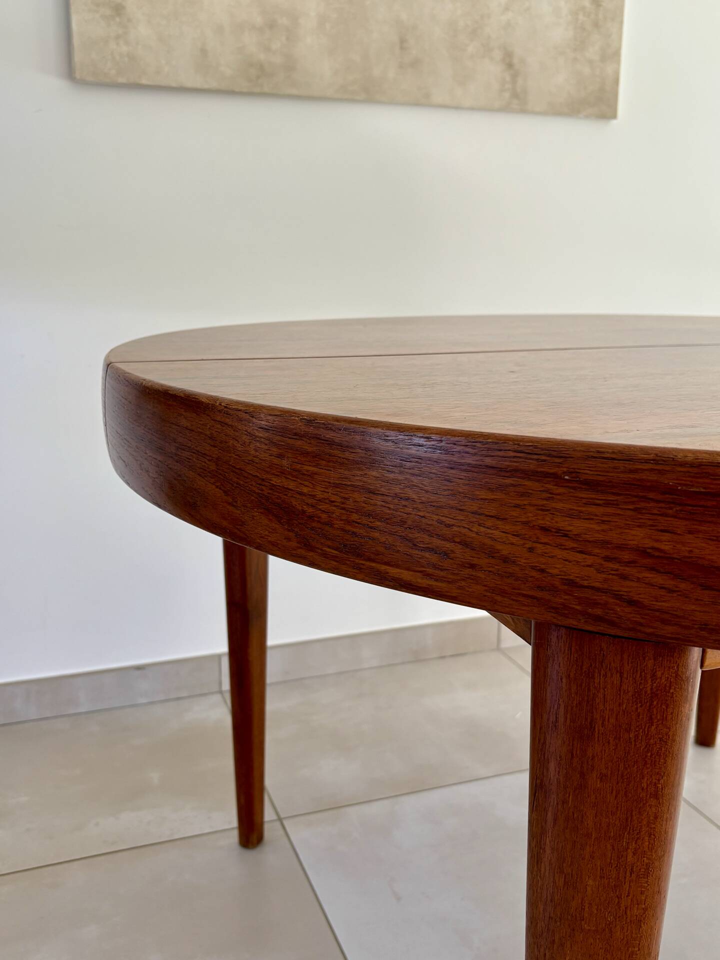 Table à manger vintage scandinave Baumann 
