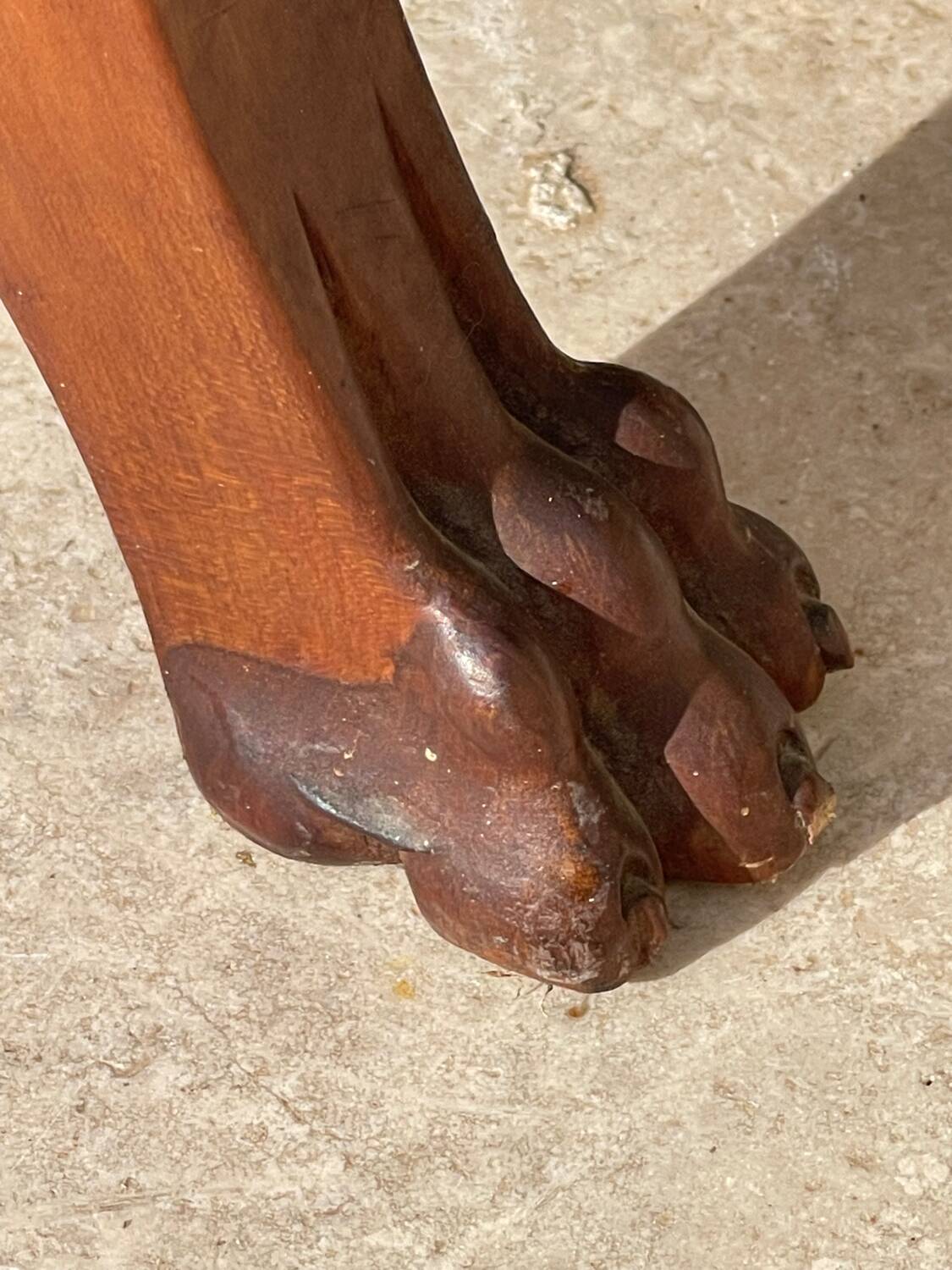 Empire Style Mahogany Swan Neck Bench