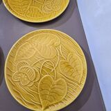 6 Sarreguemines water lily plates