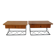 Pair of "string" wall-mounted bedside tables, Scandinavian, 1960.