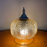 Vintage glass pendant lamp 1960