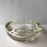 Daum Nancy France, bubbled ashtray or empty pocket, Circa 1930.