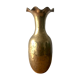 Chiseled brass vase