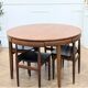 Table et chaises roundette par Hans Olsen