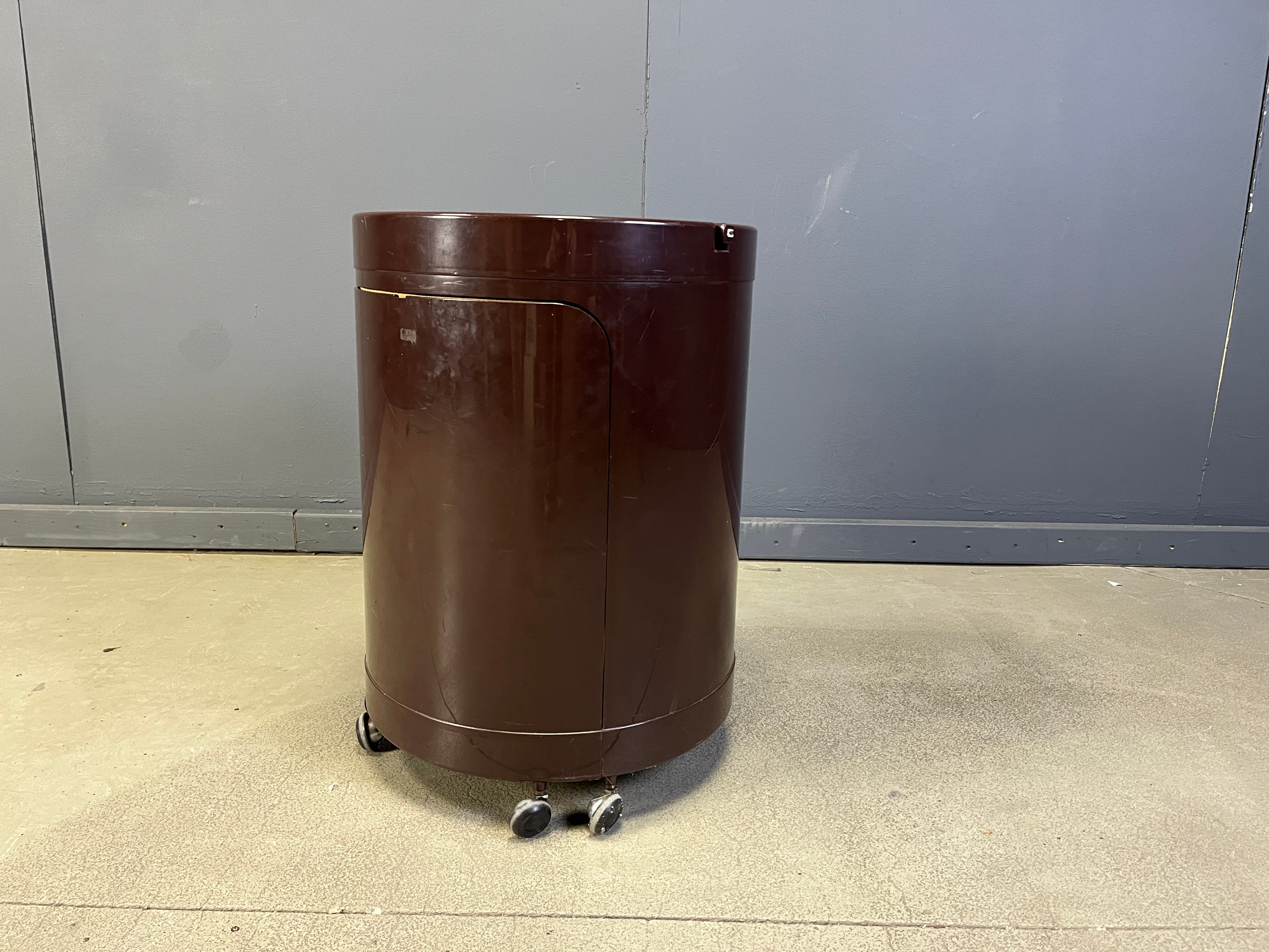 Silvi vanity table on wheels and chair from Studio Kastilia, 1970s, set of 2