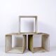 G.Ifert Eternit Concrete Cube Side Table - bookcase, 1960s Switzerland - Set of 3
