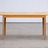 Vintage scandinavian table raw wood 1960