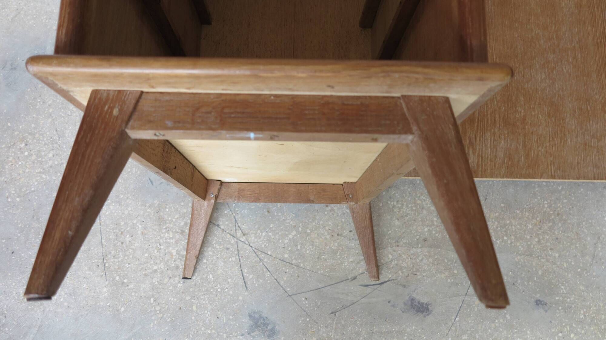 Minister's desk 1960s light oak