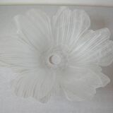 Large lampshade suspension large glass flower 37 cm chandelier lighting