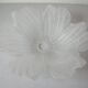 Large lampshade suspension large glass flower 37 cm chandelier lighting