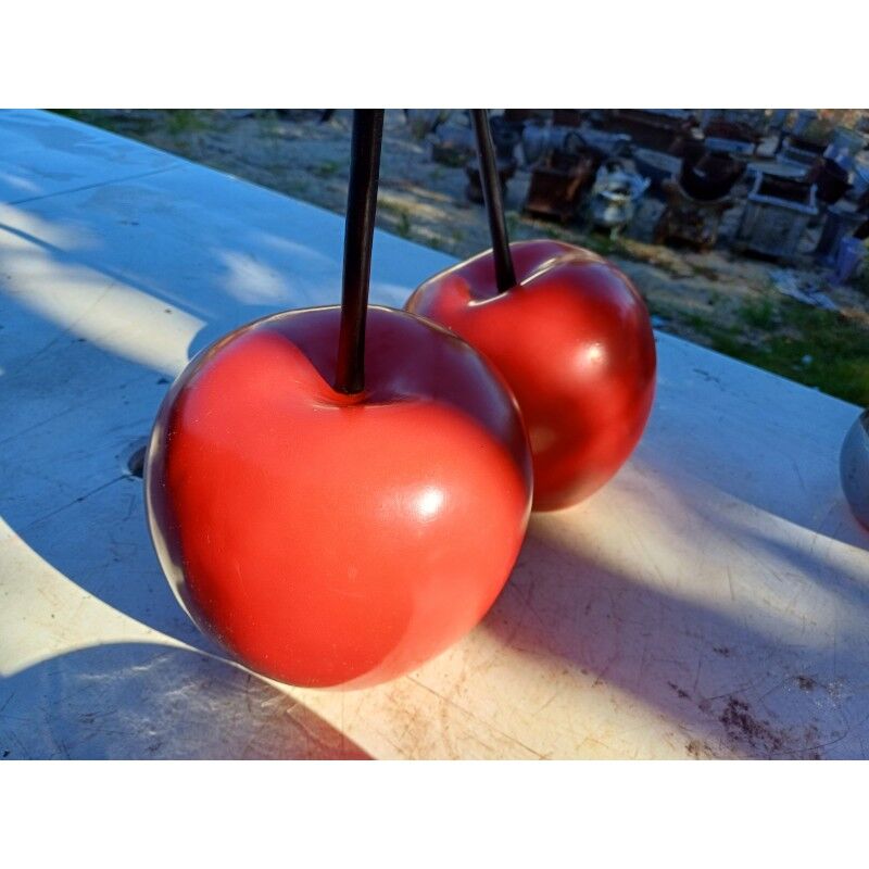 Vintage fruit set in resin and earthenware
