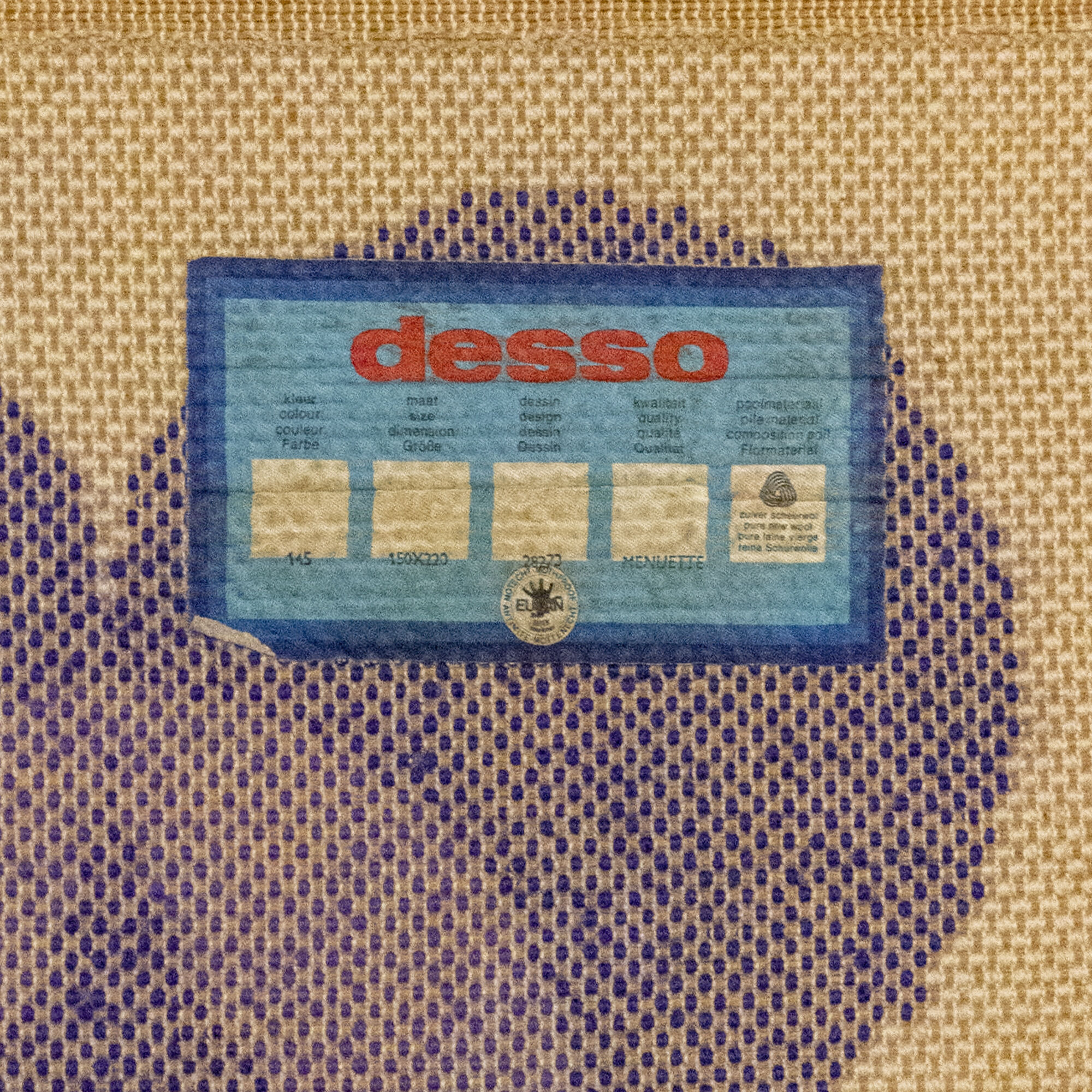 Blue flower Desso carpet