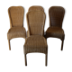 Wicker and bamboo chairs