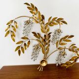 Grande applique murale Hollywood Regency en feuille de palmier par Hans Kögl