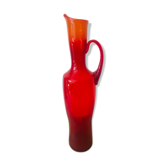 Red amfora jug vase pitcher by Professor Zbigniew Horbowy